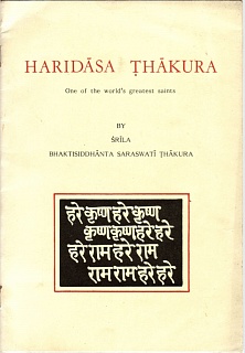 Haridasa Thakura (Booklet translated by B.V. Bharati Maharaj - 1986 - scans)